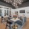 a clubhouse room with a couch, tables and chairs